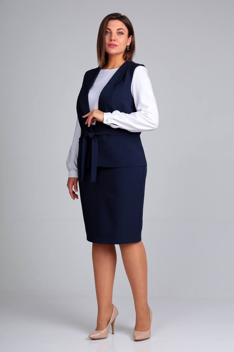 Юбочный комплект Liona Style 861 темно-синий