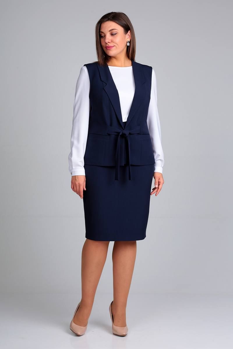Юбочный комплект Liona Style 861 темно-синий
