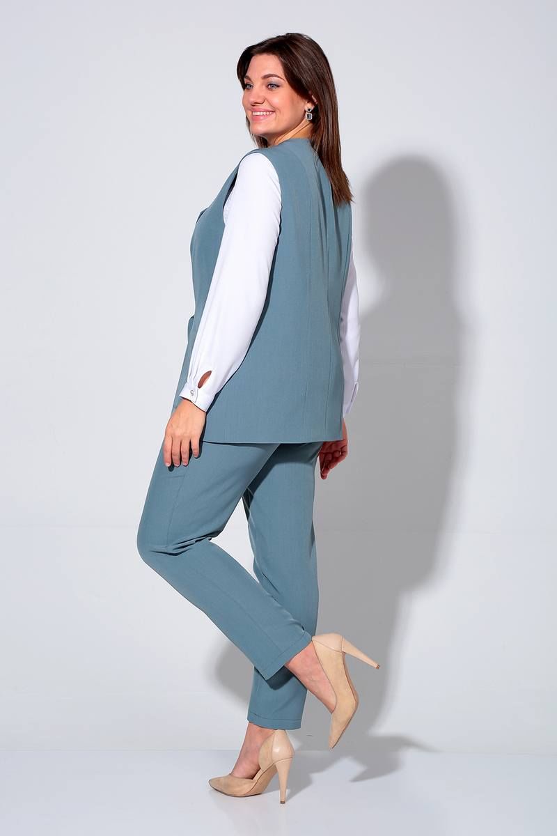Брючный комплект Liona Style 860 пепельно-голубой