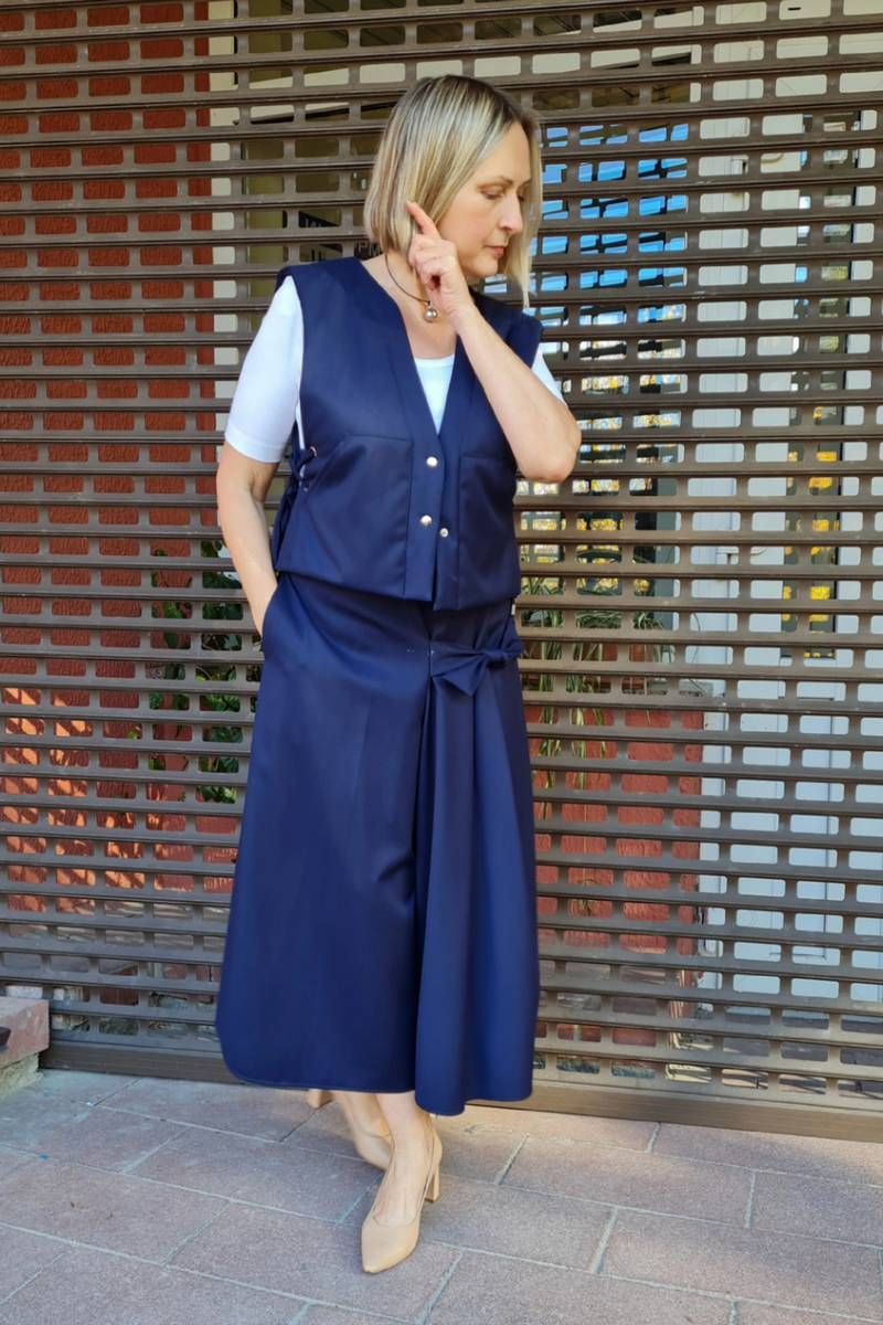Жилеты Shymoda 324-22 темно-синий