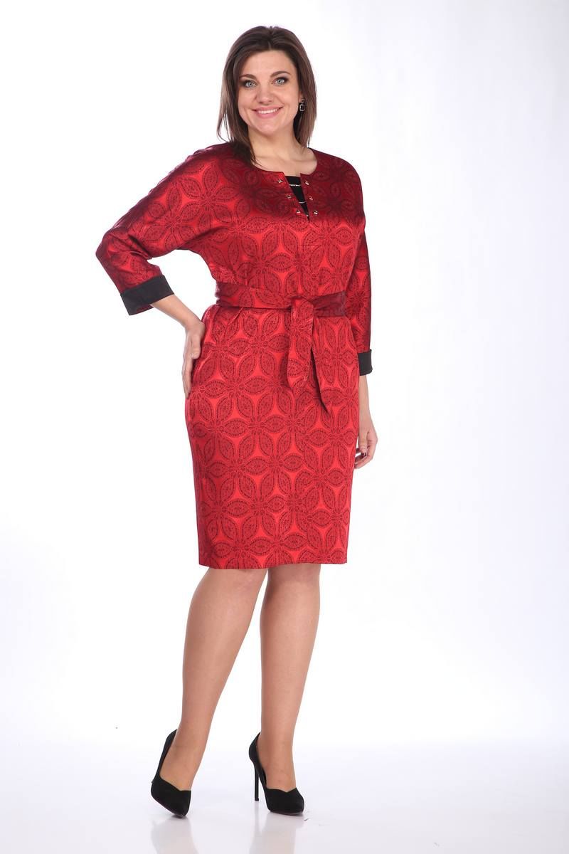 Платья Lady Style Classic 2676/3 красные_тона