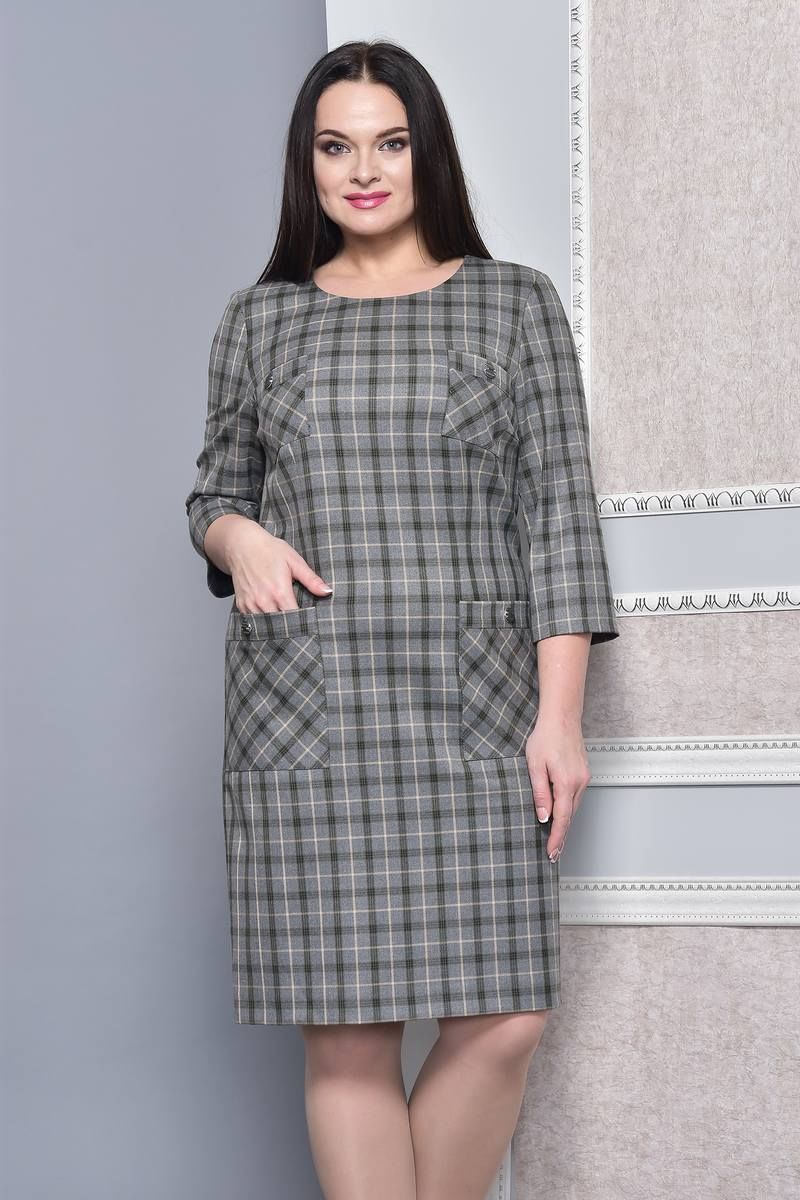 Платья Lady Style Classic 1513/1 хаки
