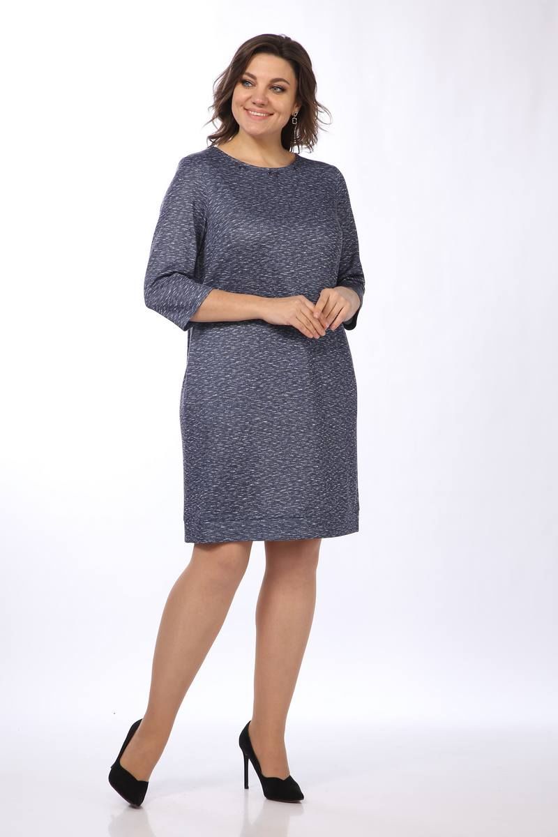Платья Lady Style Classic 1540 синие_тона