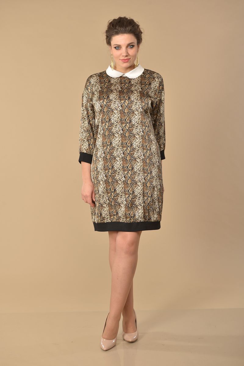 Платье Lady Style Classic 1553 коричневый