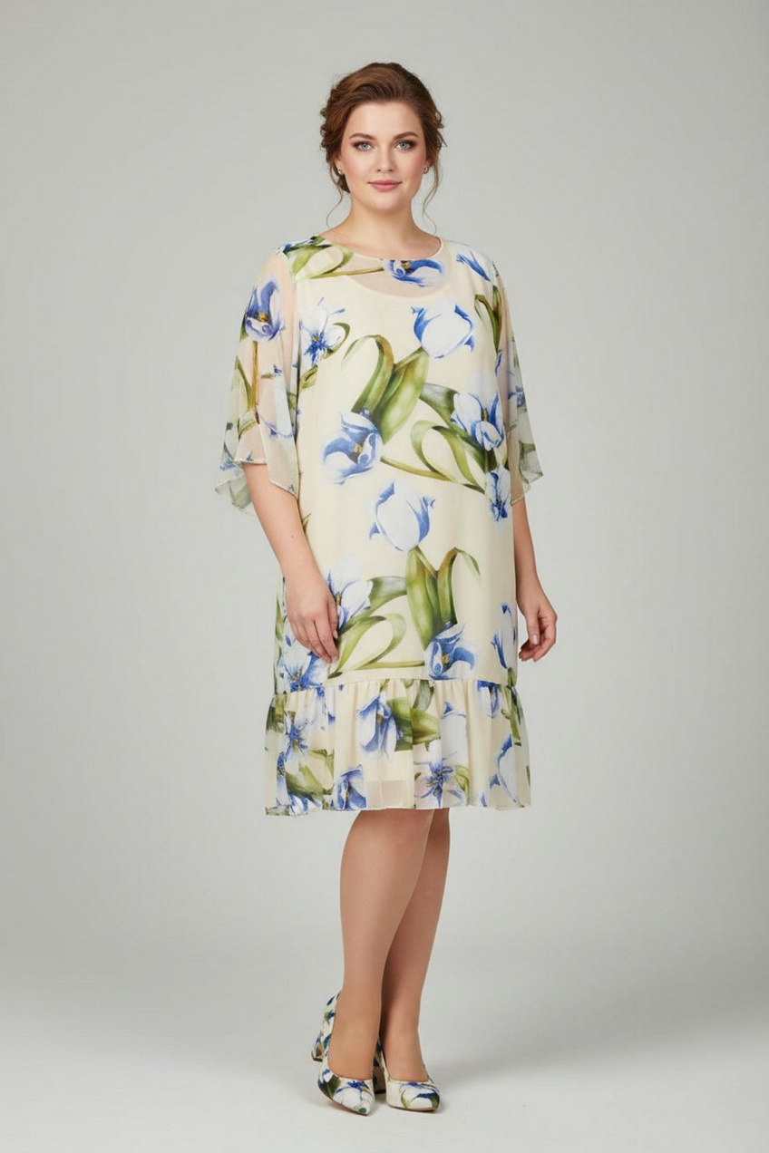 Платье, туника Lady Style Classic 1566/22 светлые_тона