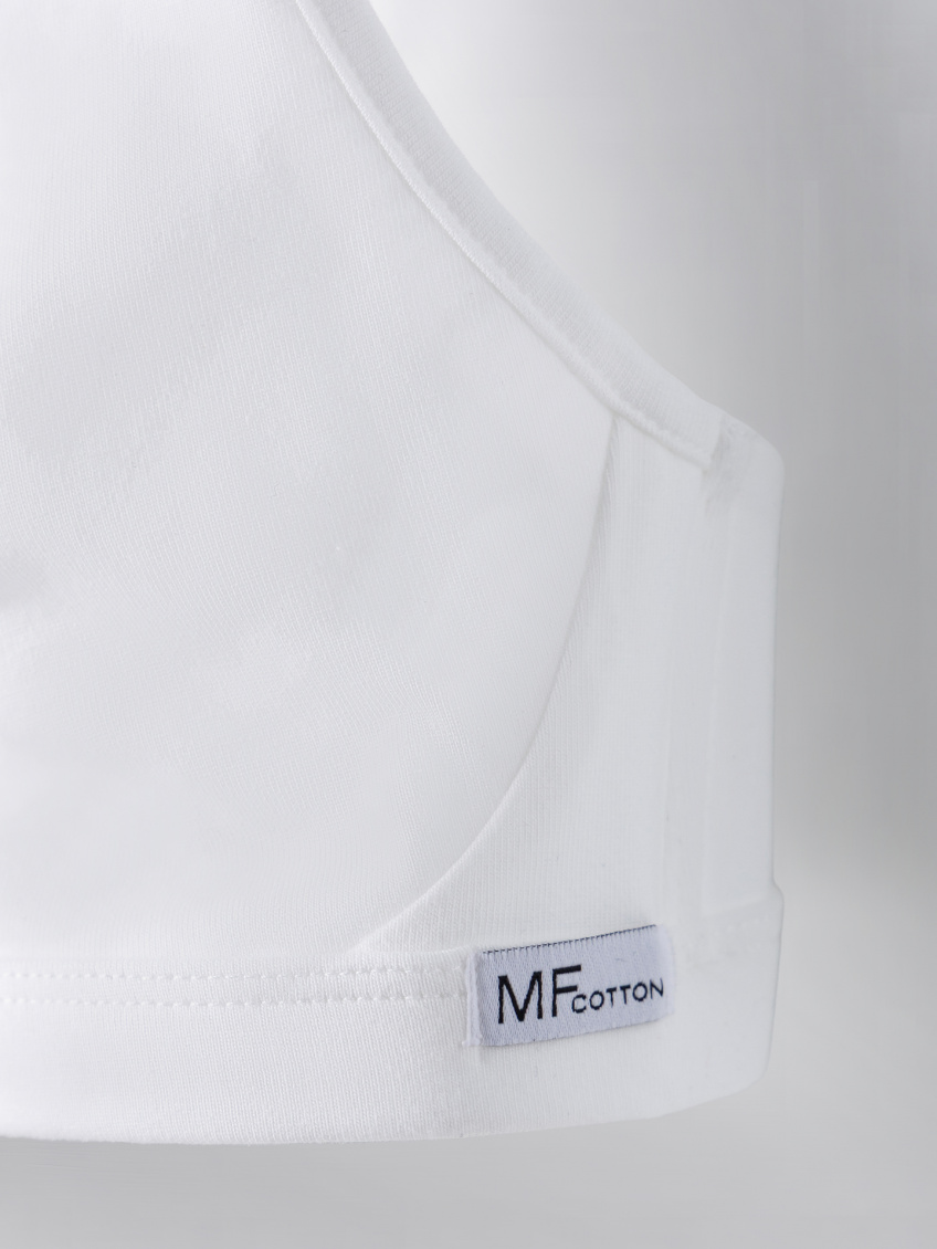 Бюстгальтер с мягкими чашками, без косточек Mark Formelle 512407/25E-ФФЧ43787Б-5 белый_декор 3