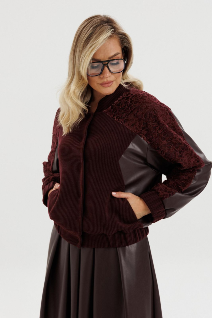 Костюм 2-ка с бомбером и юбкой миди ZigzagStyle 656.1 5