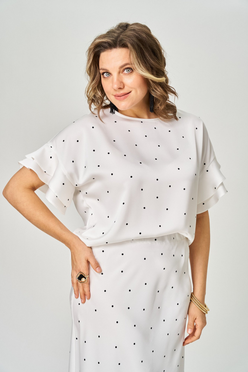 Блуза, юбка Rumoda 2294_молочный 5