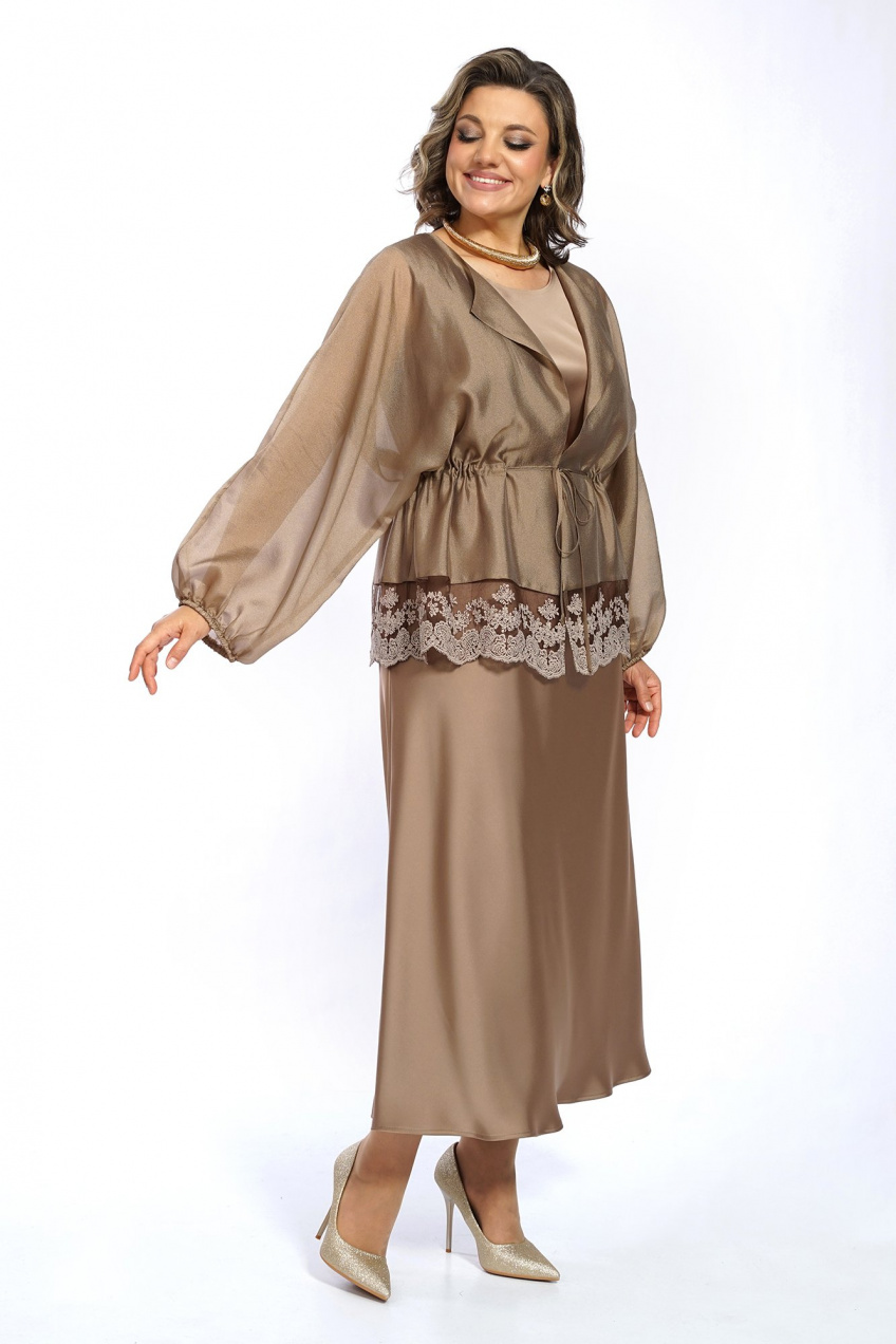 Блуза, платье Alani Collection 2668 золото 2