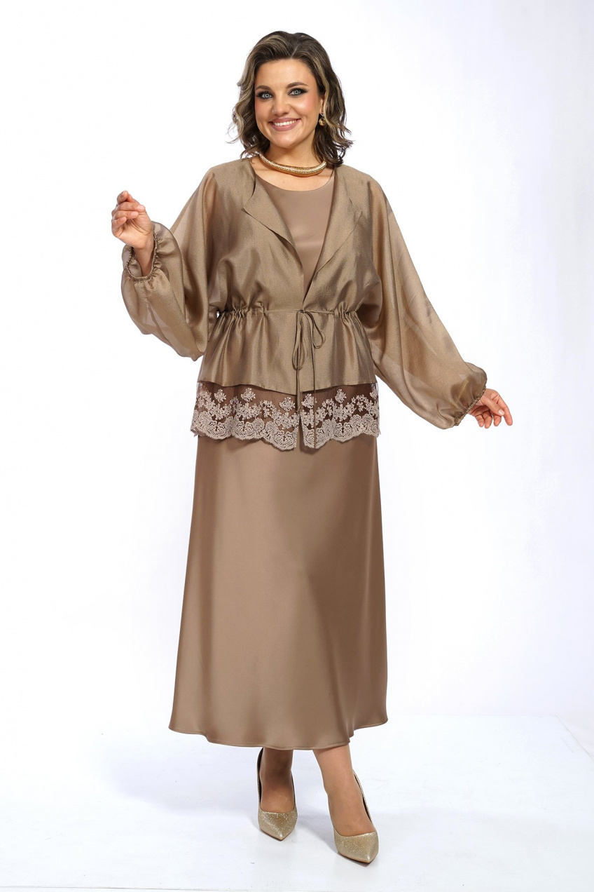 Блуза, платье Alani Collection 2668 золото 4