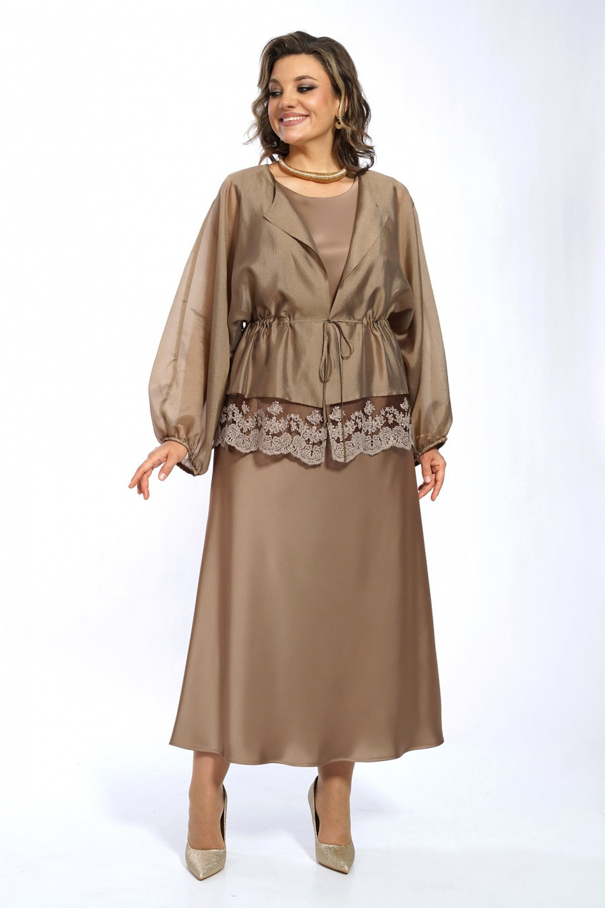 Блуза, платье Alani Collection 2668 золото 5