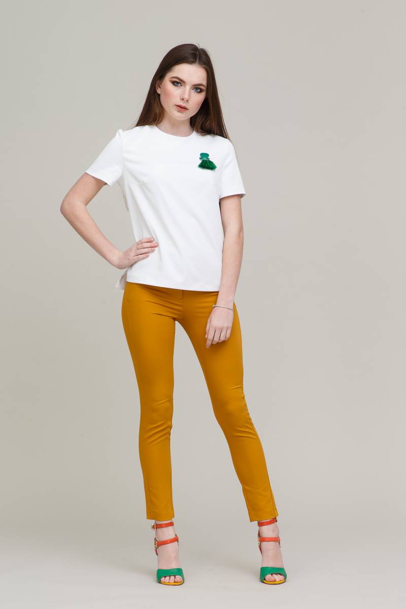 Брюки Domna 12084(164) шафрановый