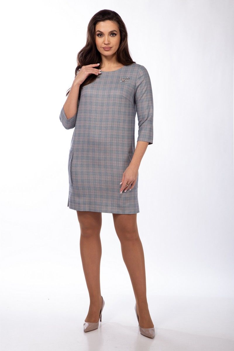 Платья Lady Style Classic 1452 серые_тона