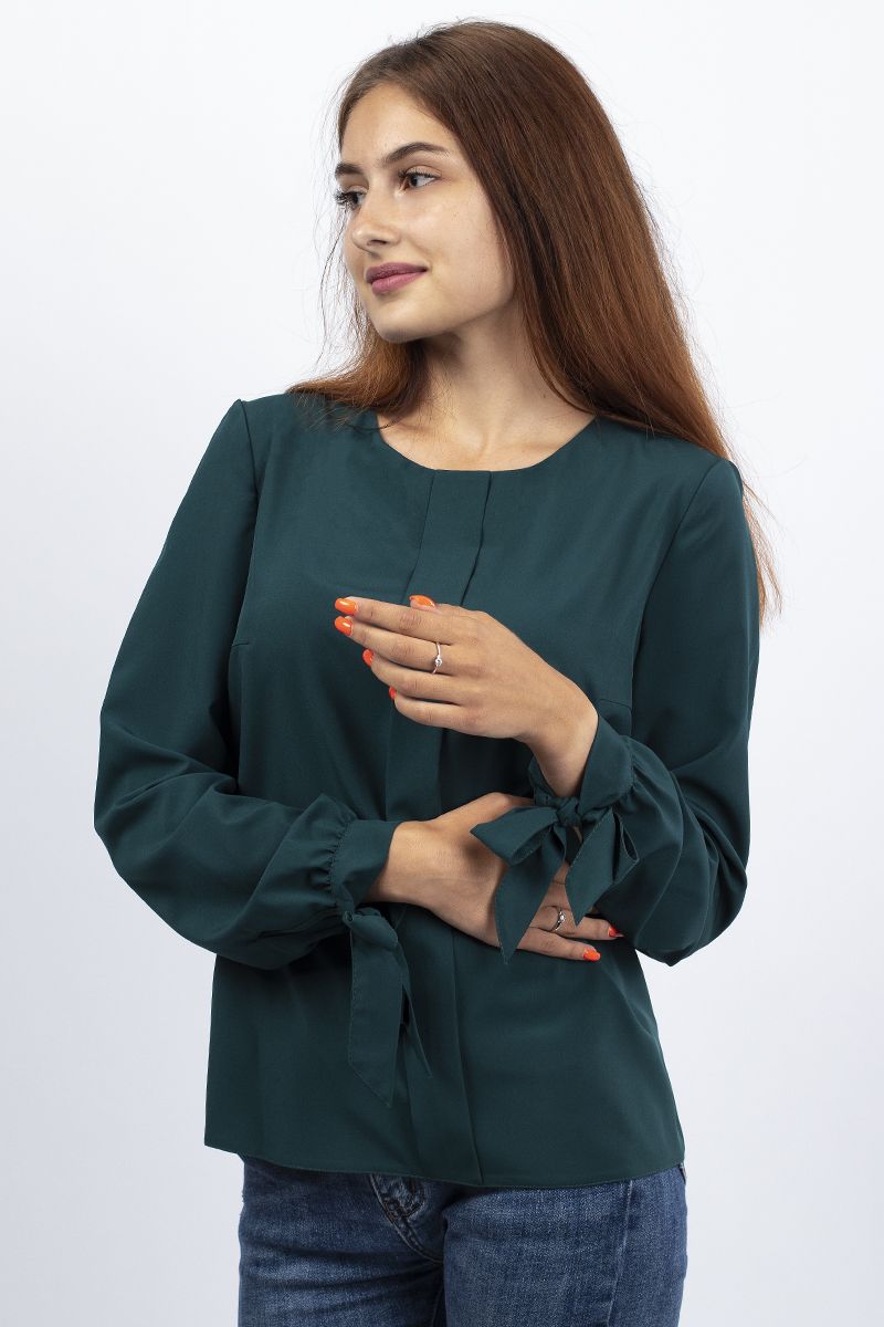 Блузы VIZAVI 605/1 изумруд
