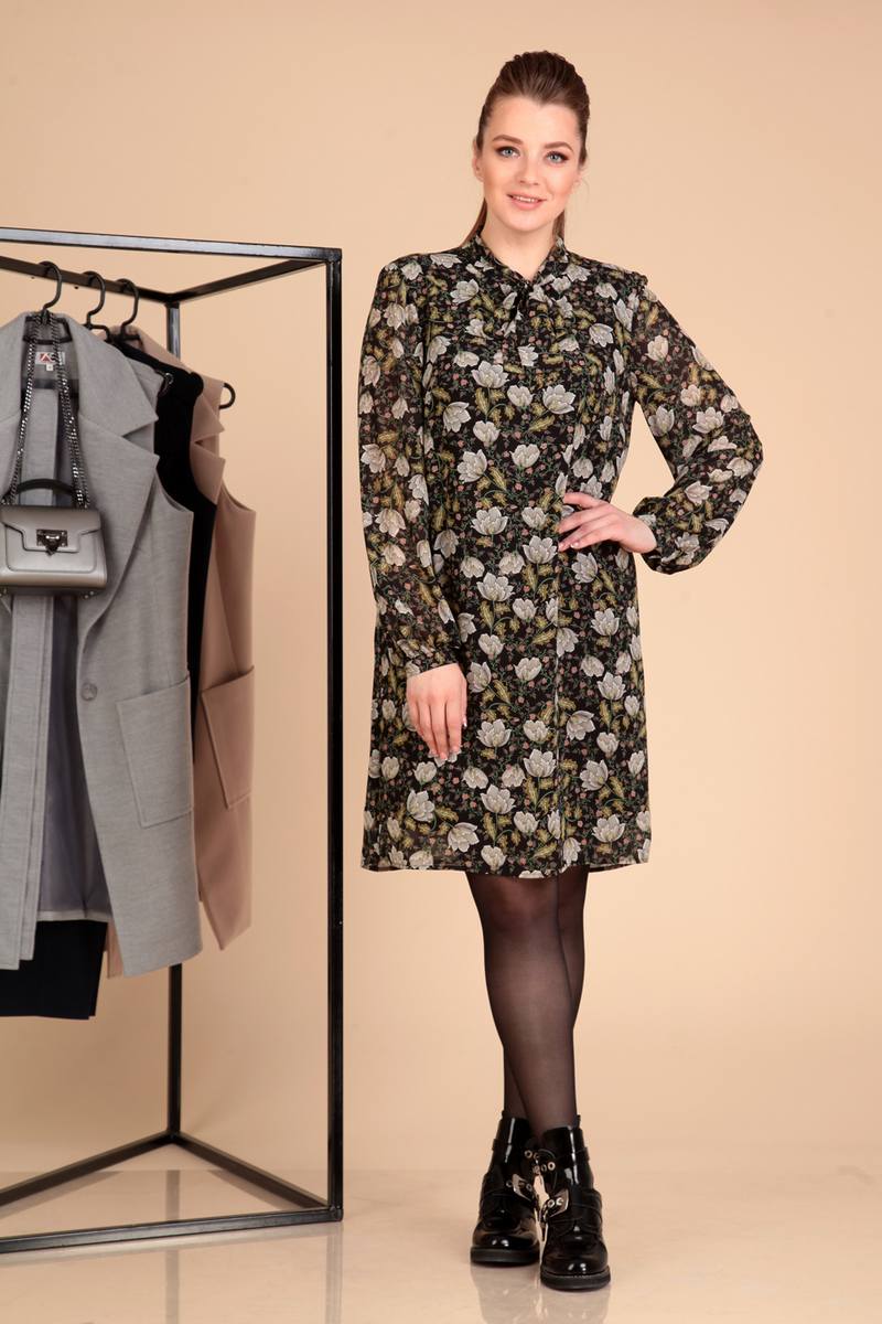 Платья Liona Style 596 черный