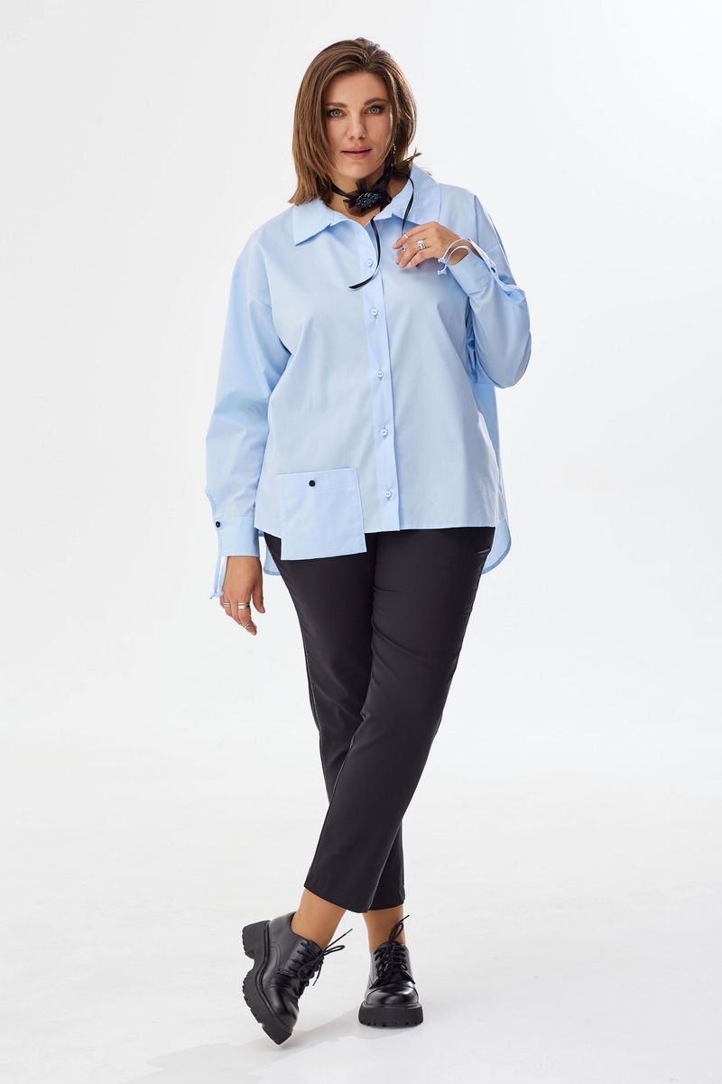 
BegiModa 4066 голубой, Блуза