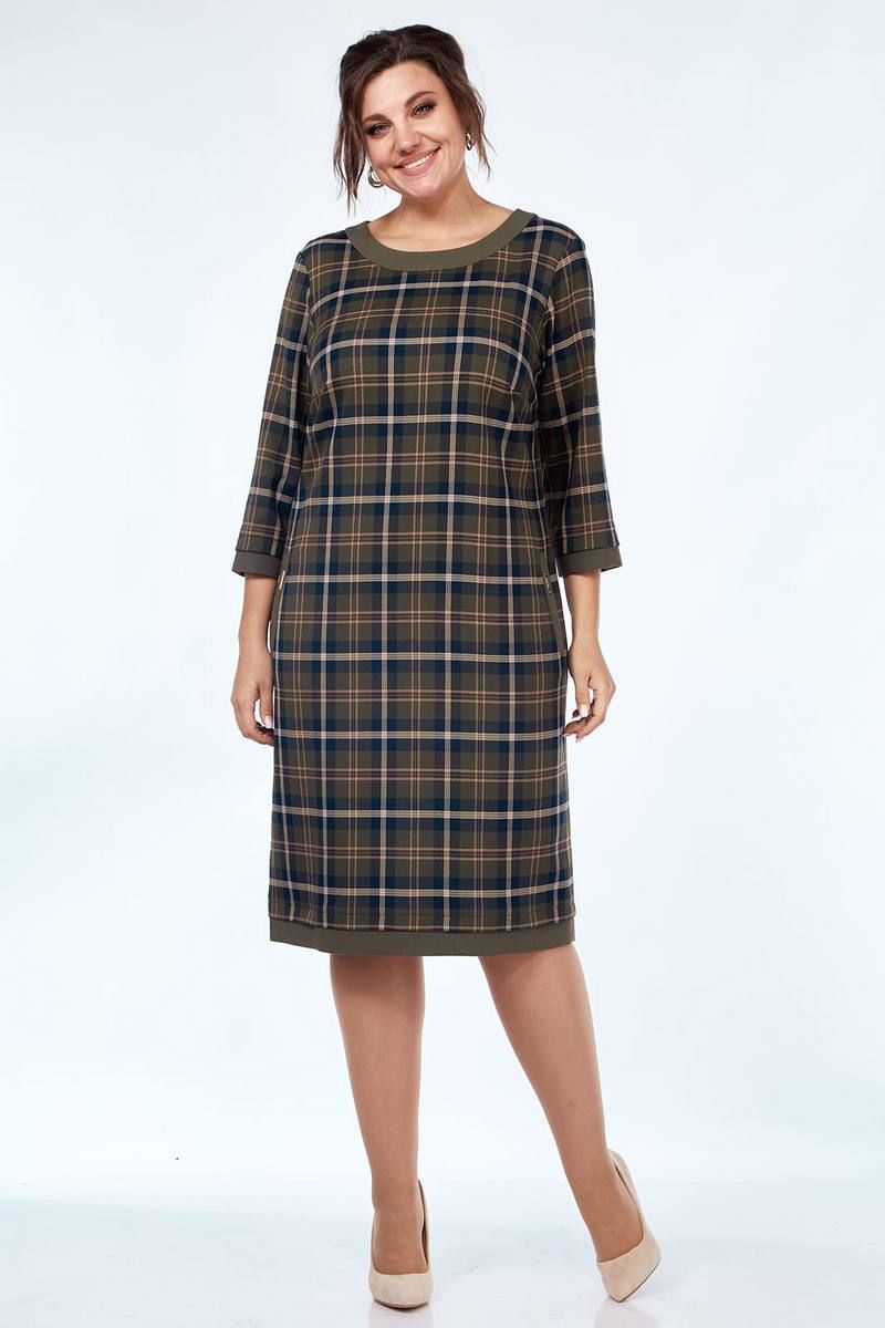 Платья Lady Style Classic 1427/21 зеленые_тона
