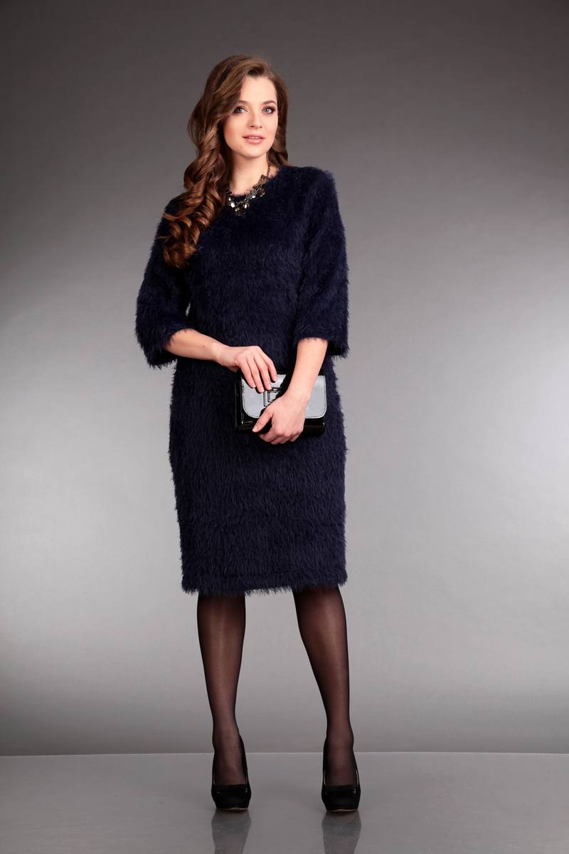 Платья Liona Style 565 темно-синий