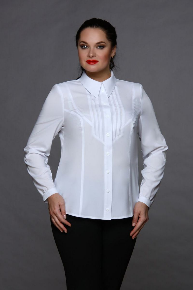 Блузы MIRSINA FASHION 1004 белый