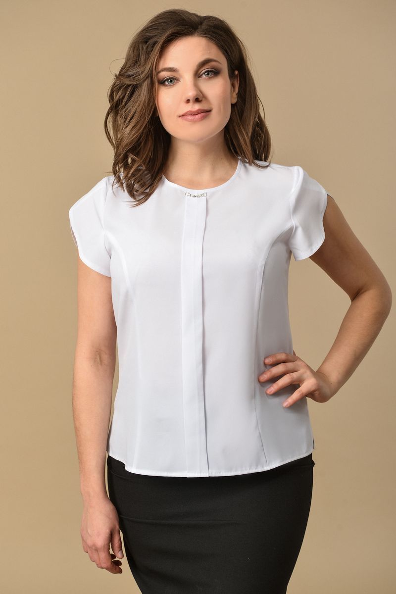 Блузы MIRSINA FASHION 1193 белый