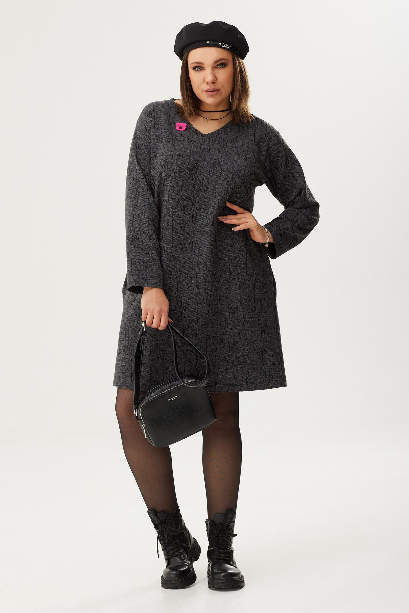 
BegiModa 1028 графит, Платье
