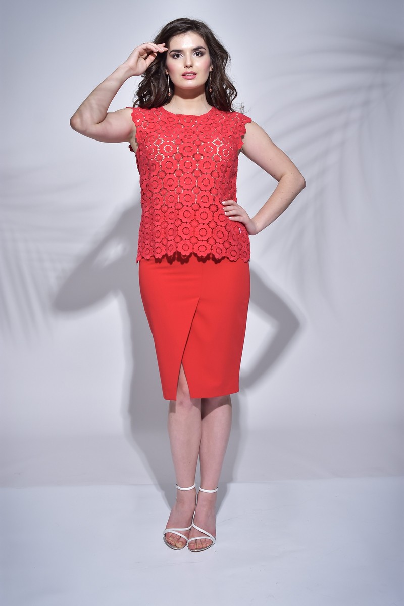Блузы Faufilure outlet С411 красный