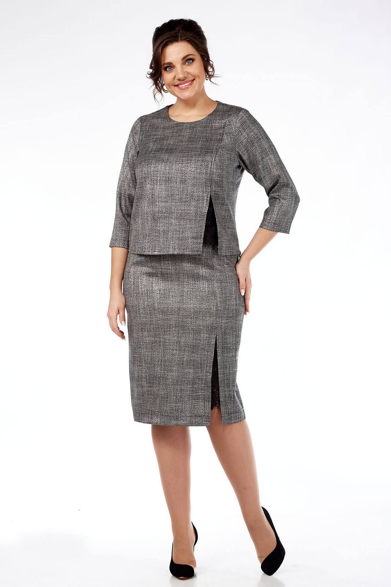 Комплекты юбочные Lady Style Classic 1732/1 серые_тона