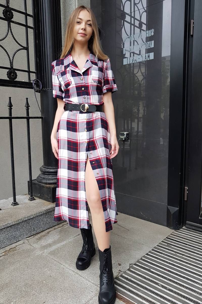 Платья Shymoda 115-19 клетка