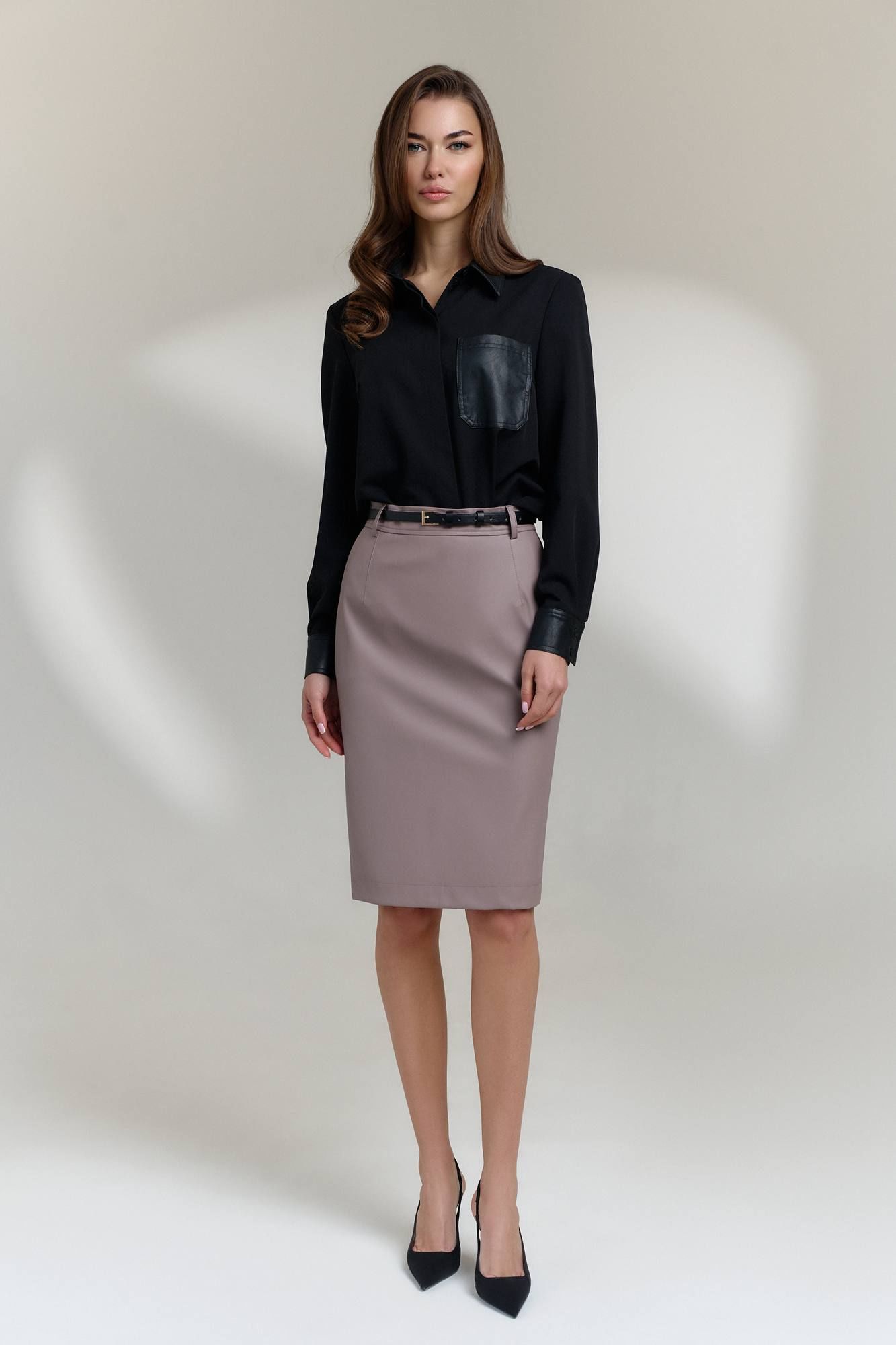 Юбки DiLiaFashion 0818 бежевый