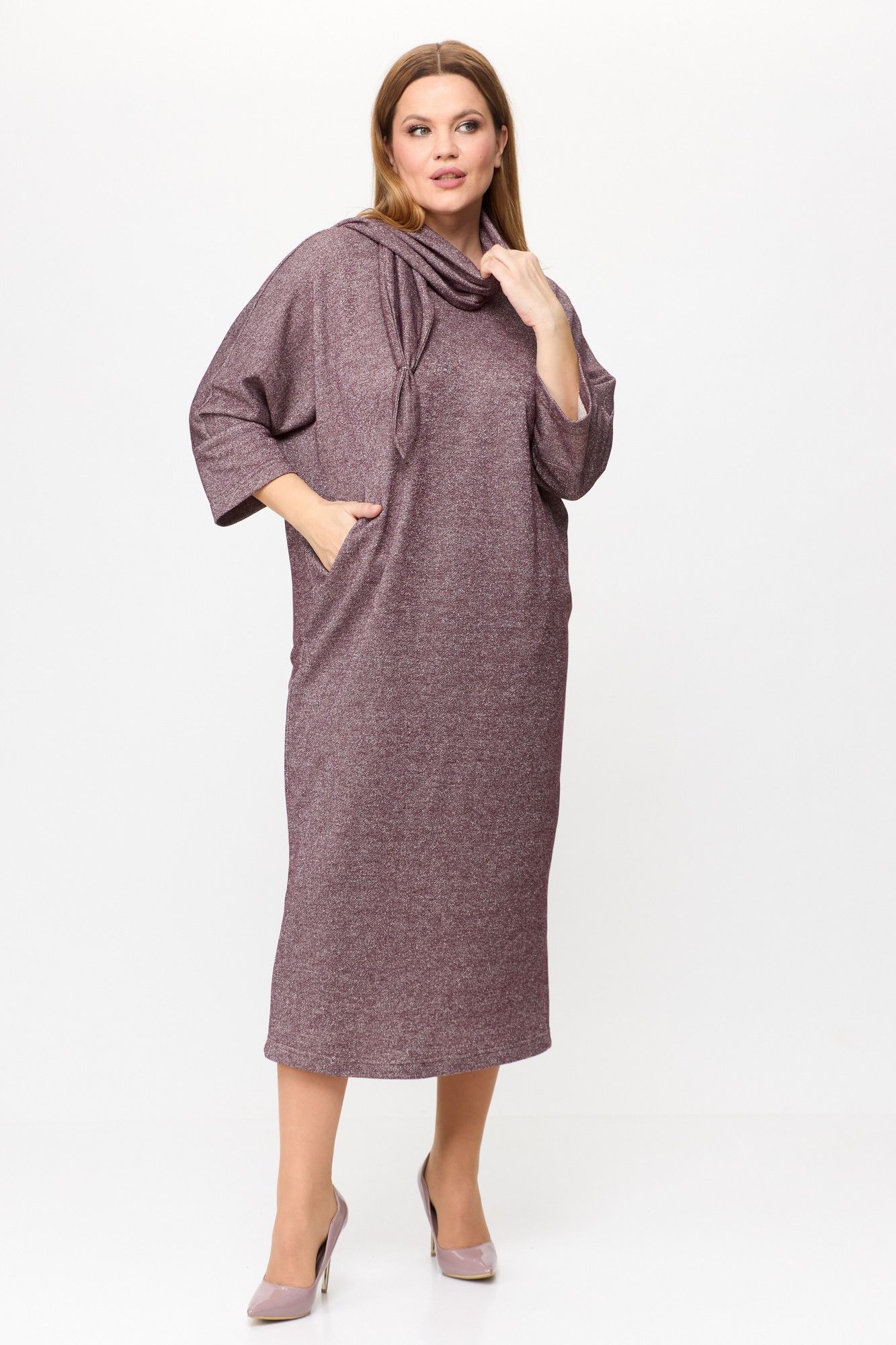 Платья Michel chic 2157 бордовый,блеск