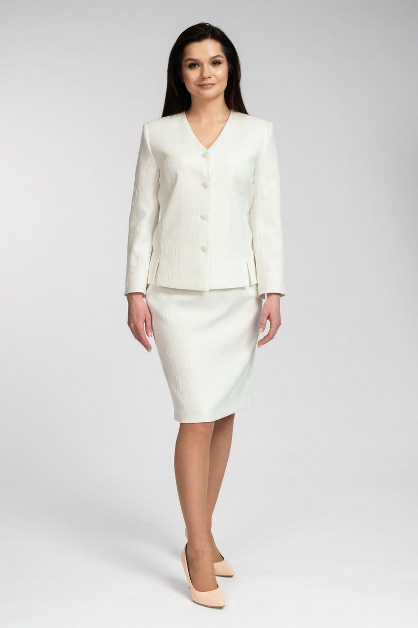 Жакеты FASHION CENTRE П-3686 белый