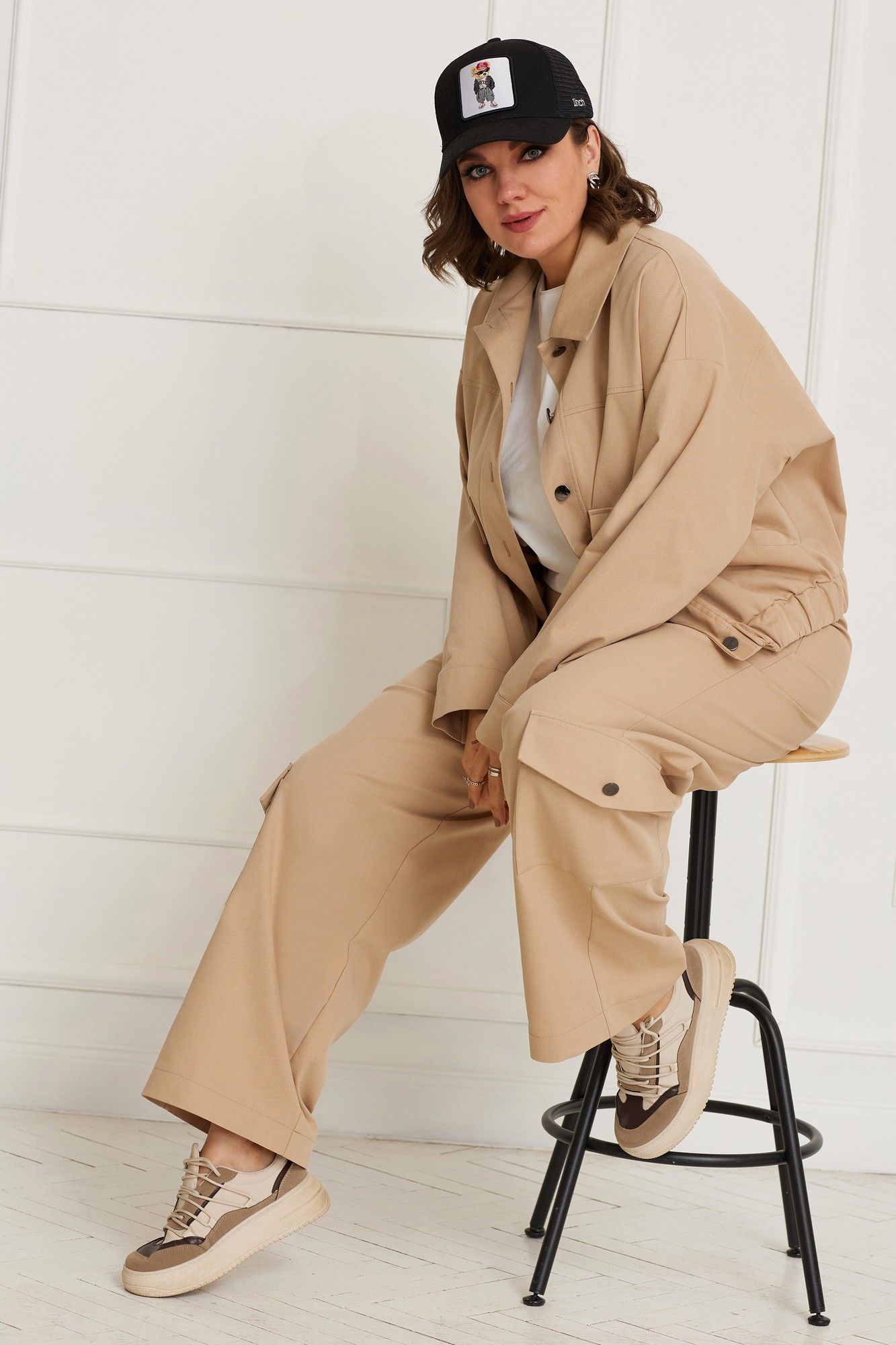 
BegiModa 6047 кэмел, Брюки