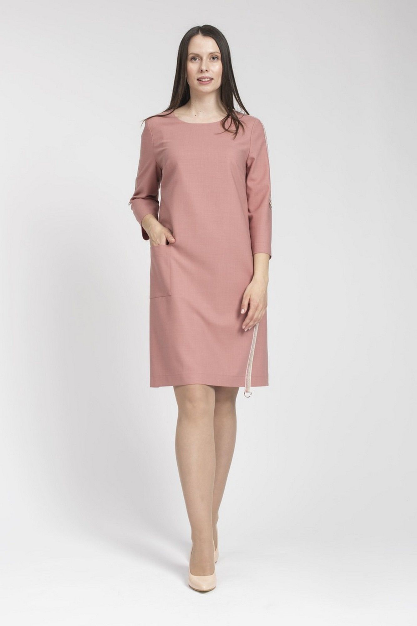 Платья FASHION CENTRE Пш-3395 пепельная роза