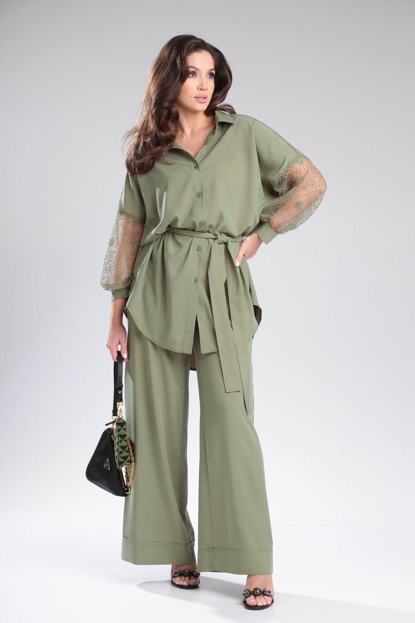 Комплекты брючные Michel chic 1369 хаки