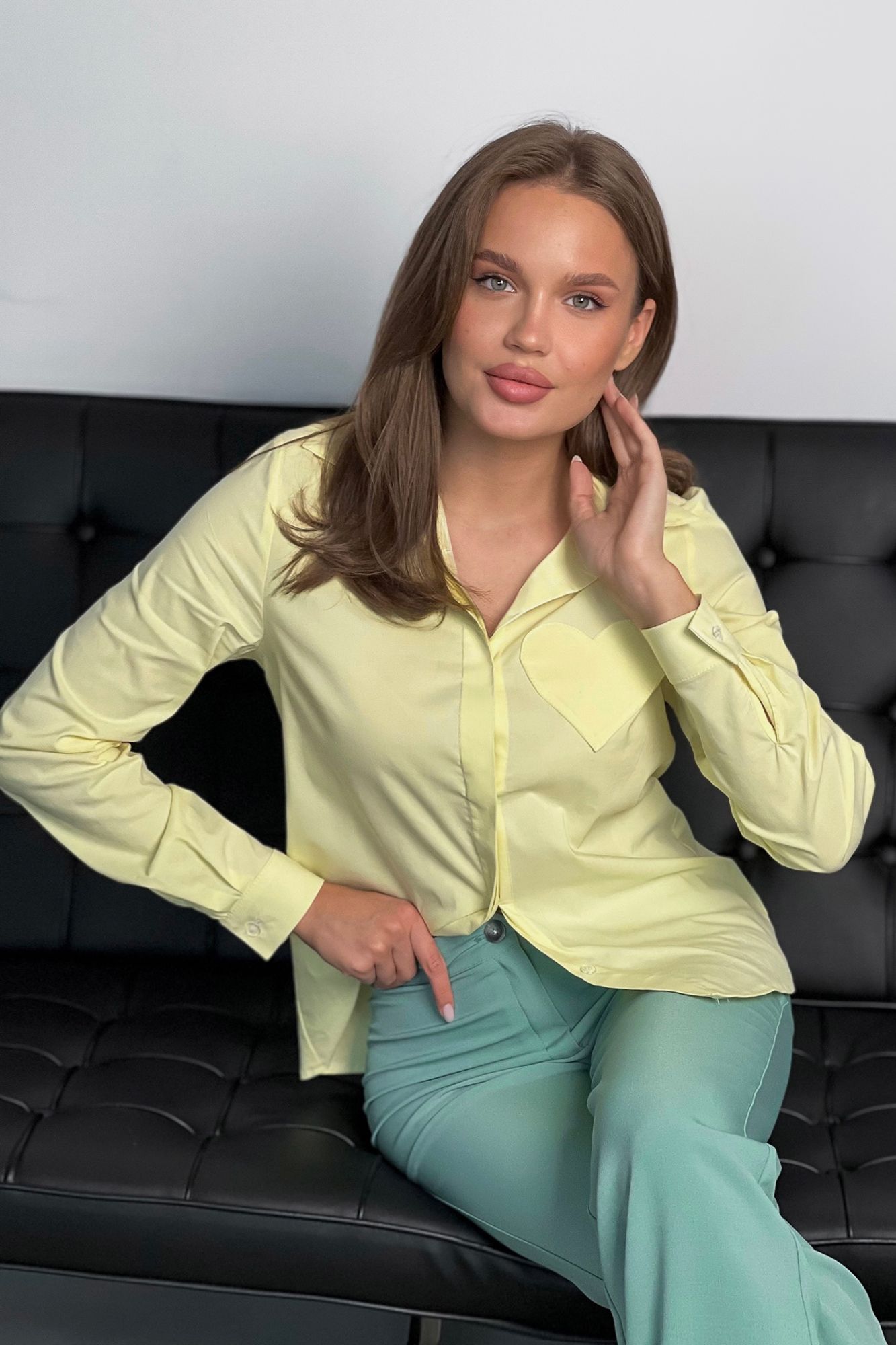 Блузы THE.WOMAN 0176 желтый