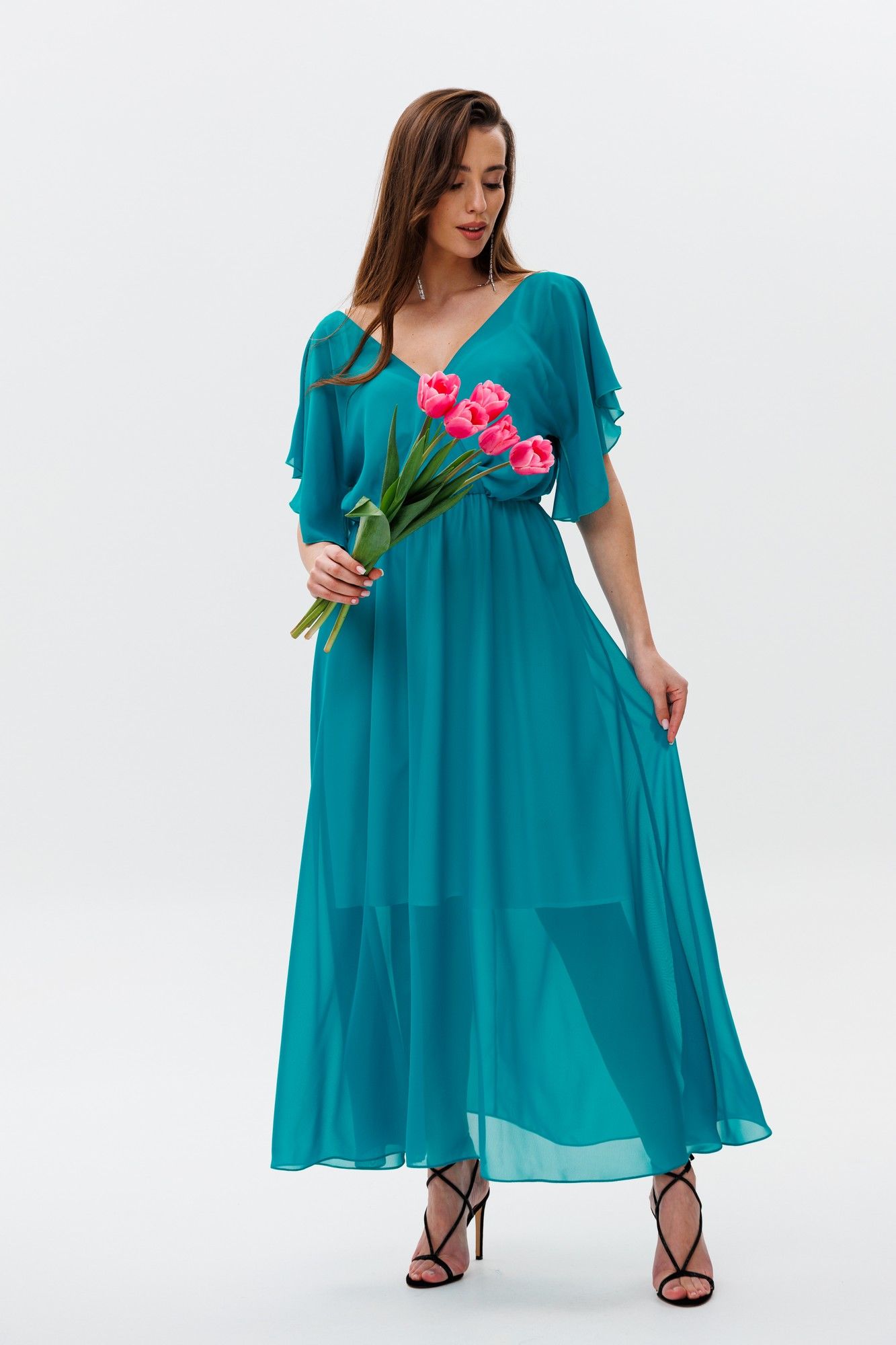 Платья NikVa 488-1 бирюза