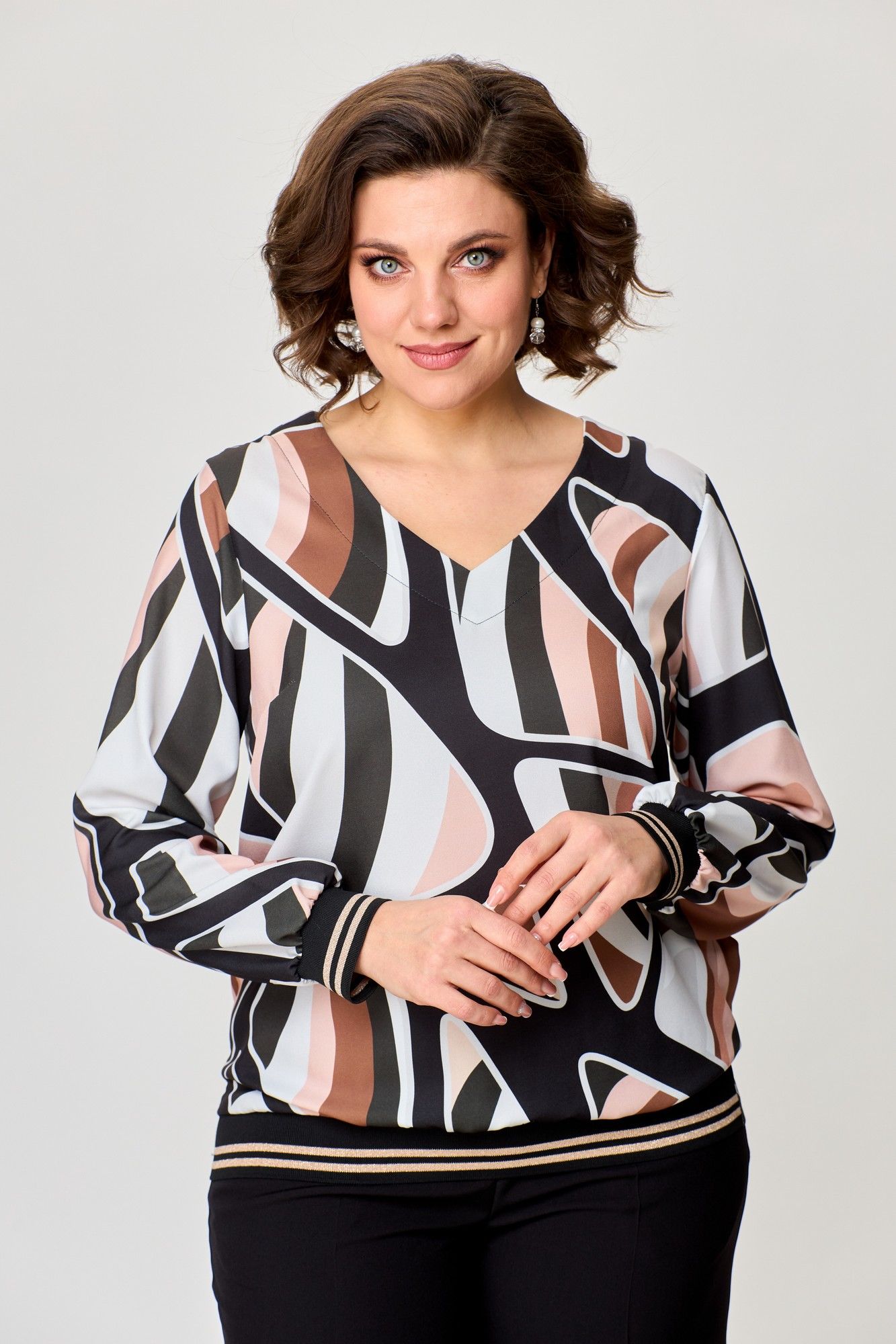 Блузы Nika.PL 0401602 коричневый