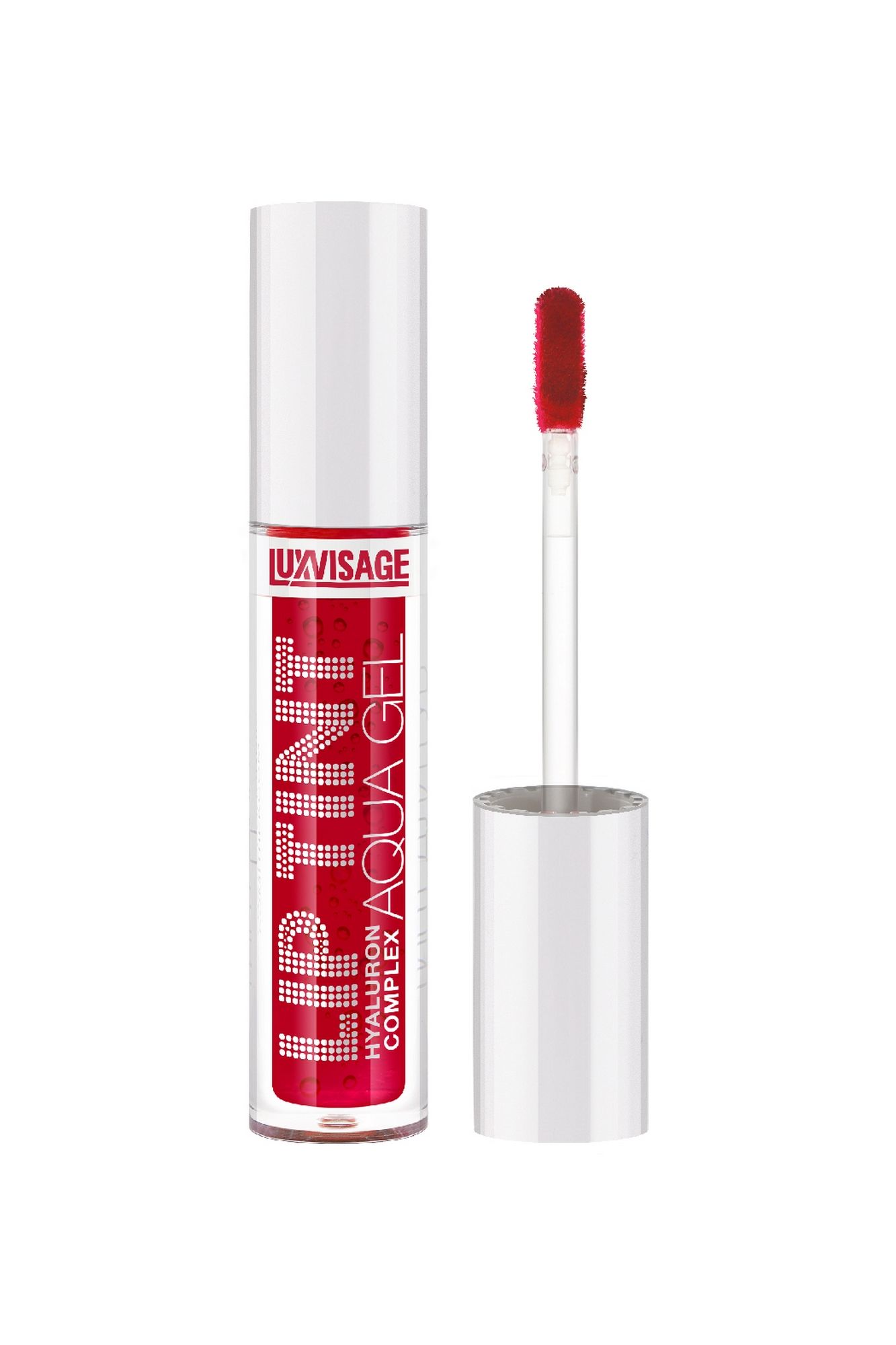 Блески и тинты LUXVISAGE LIP_TINT_AQUA_GEL_hyaluron_complex 02 красный (sexy red)