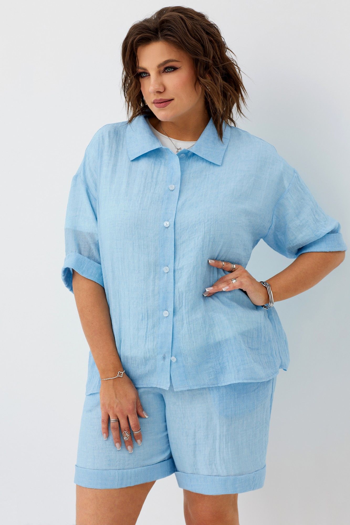 
BegiModa 8007 голубой, Шорты