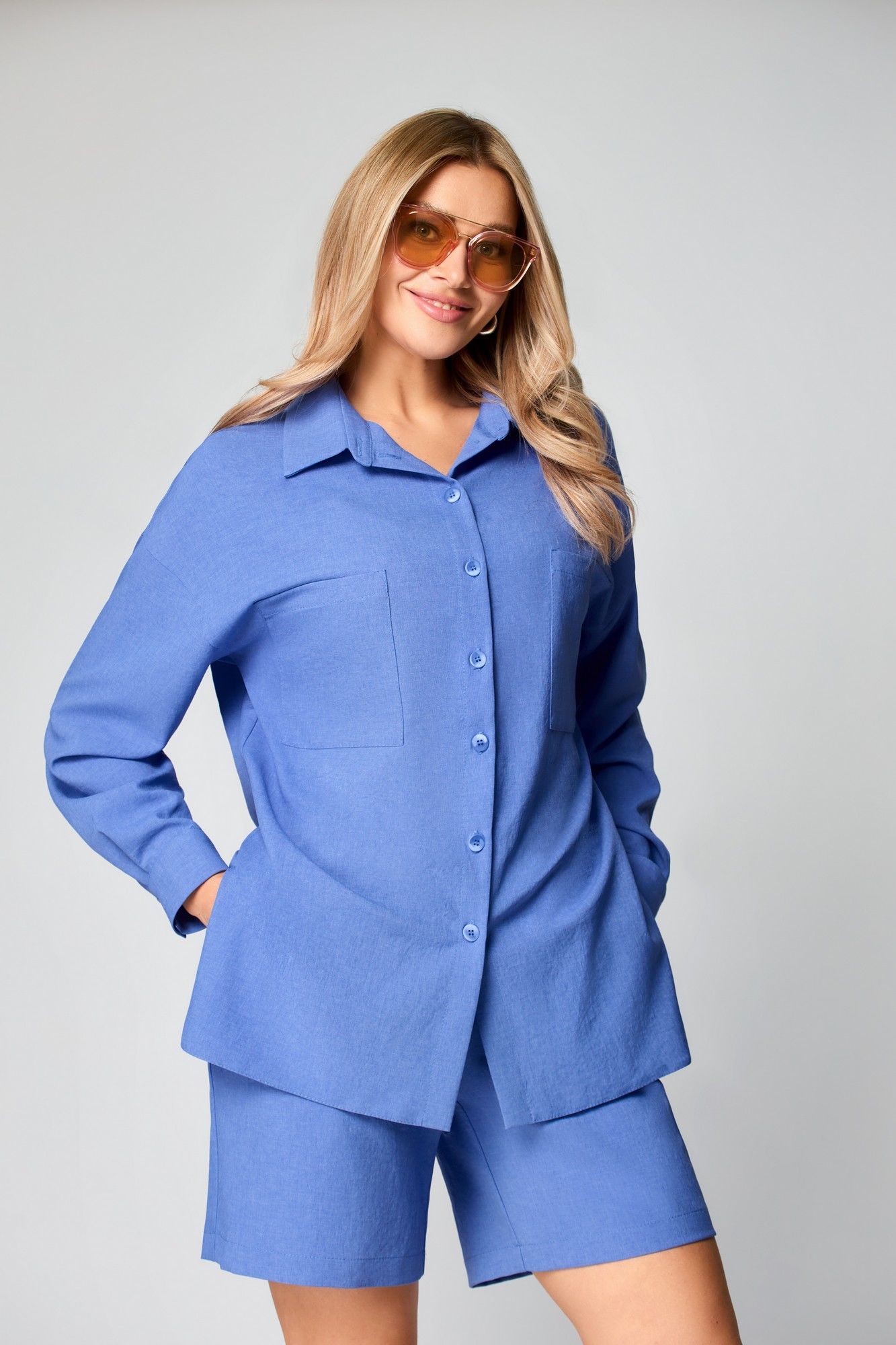 Комплекты брючные Svetlana-Style 2021 голубой