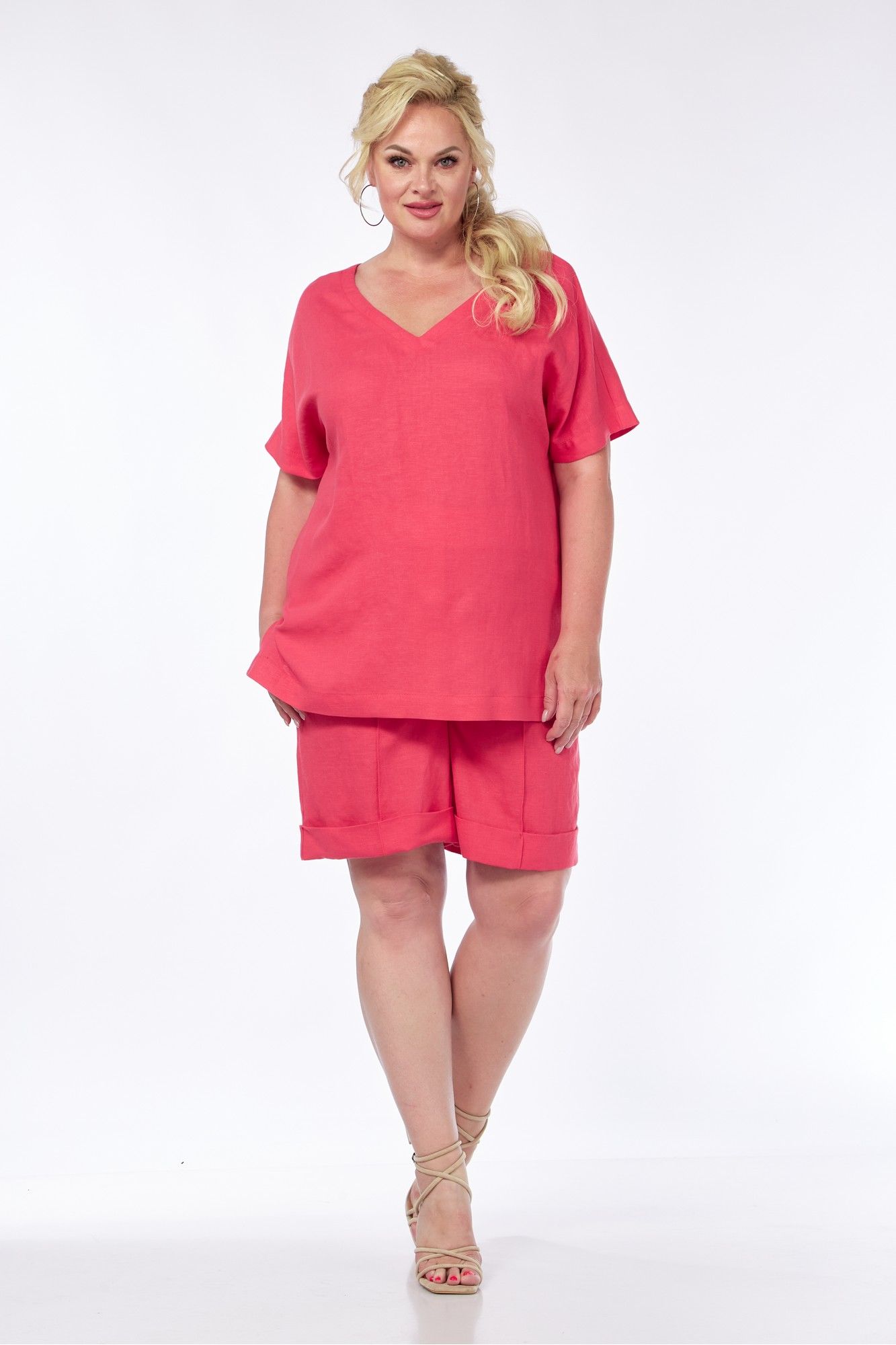 Комплекты брючные AVA fashion М-057-1 малиновый