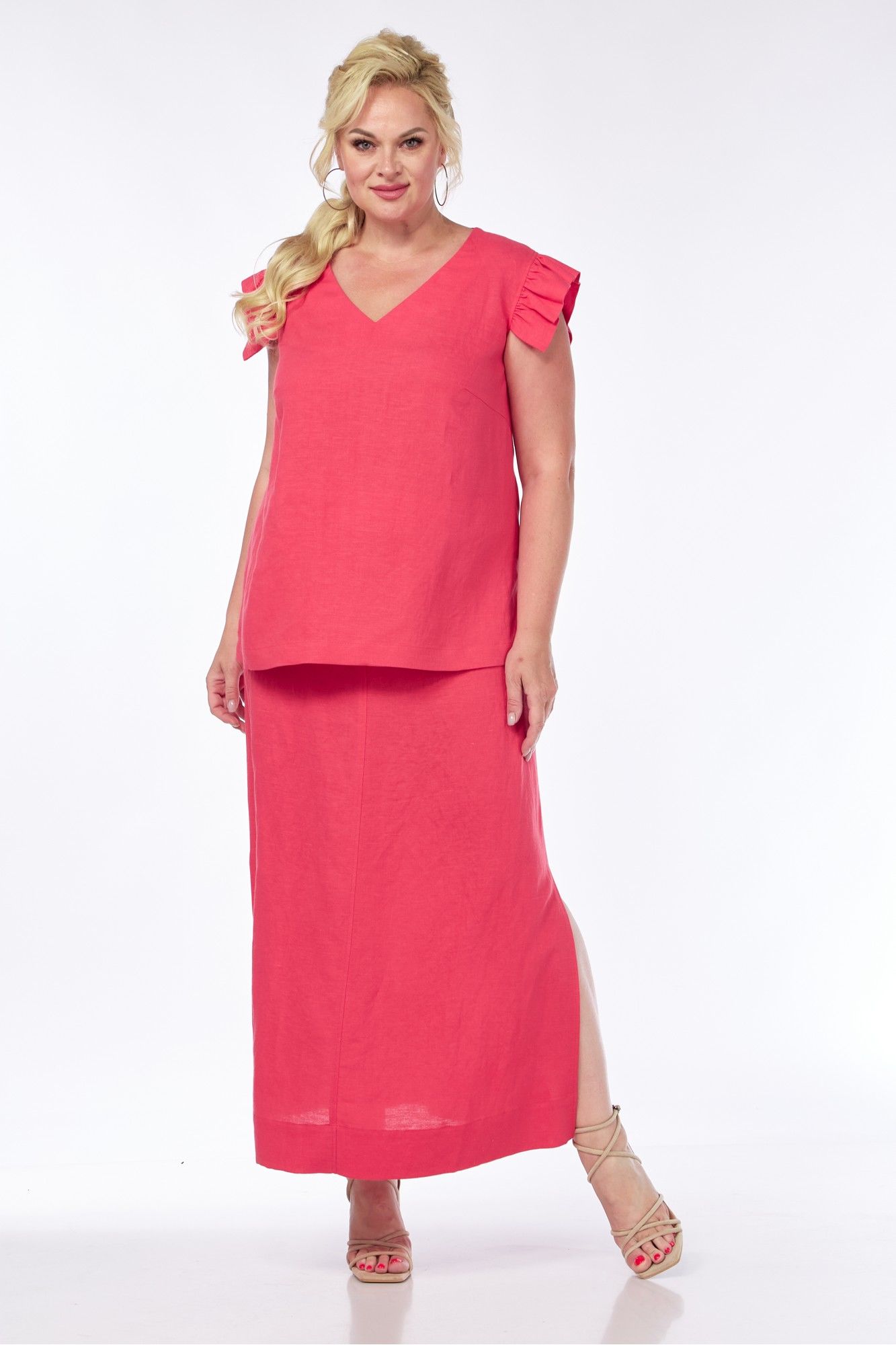 Комплекты юбочные AVA fashion М-064 малиновый