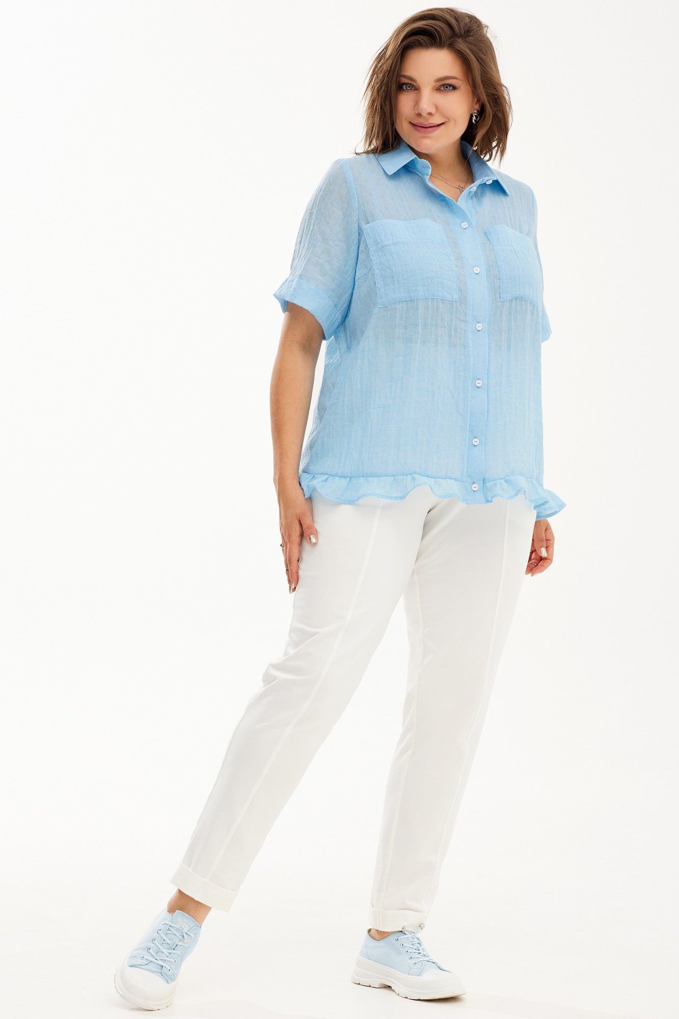 
BegiModa 4099 голубой, Блуза