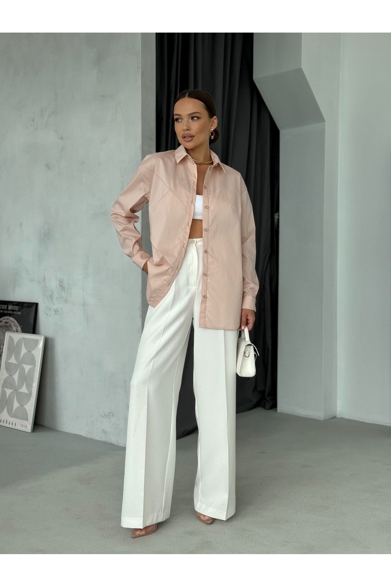 Блузы Dilana VIP 2061 пудра