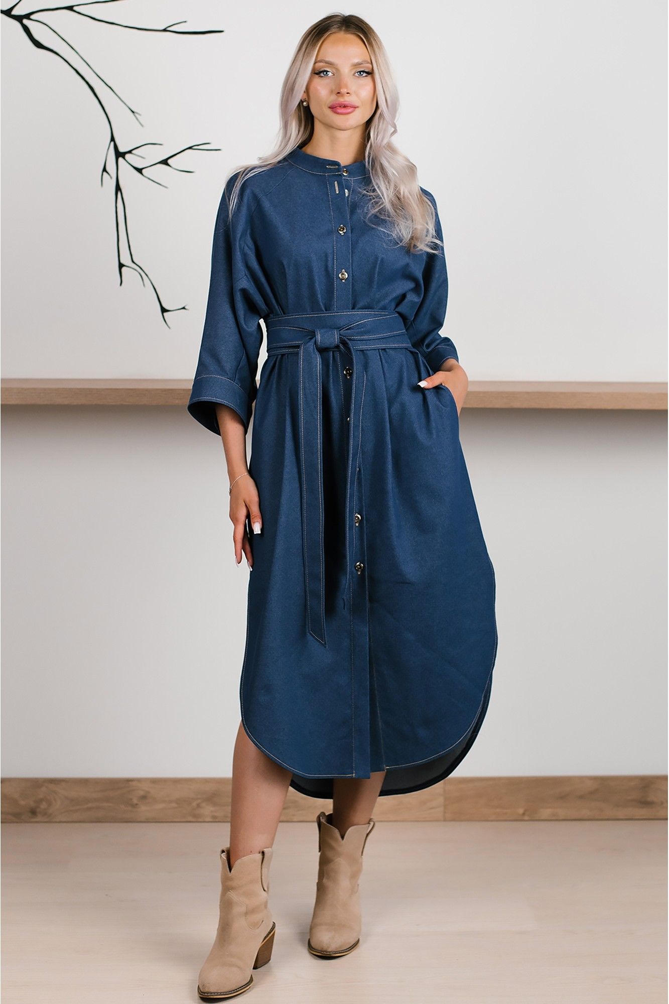 Платья MONA STYLE FASHION&DESIGN 24021 синий