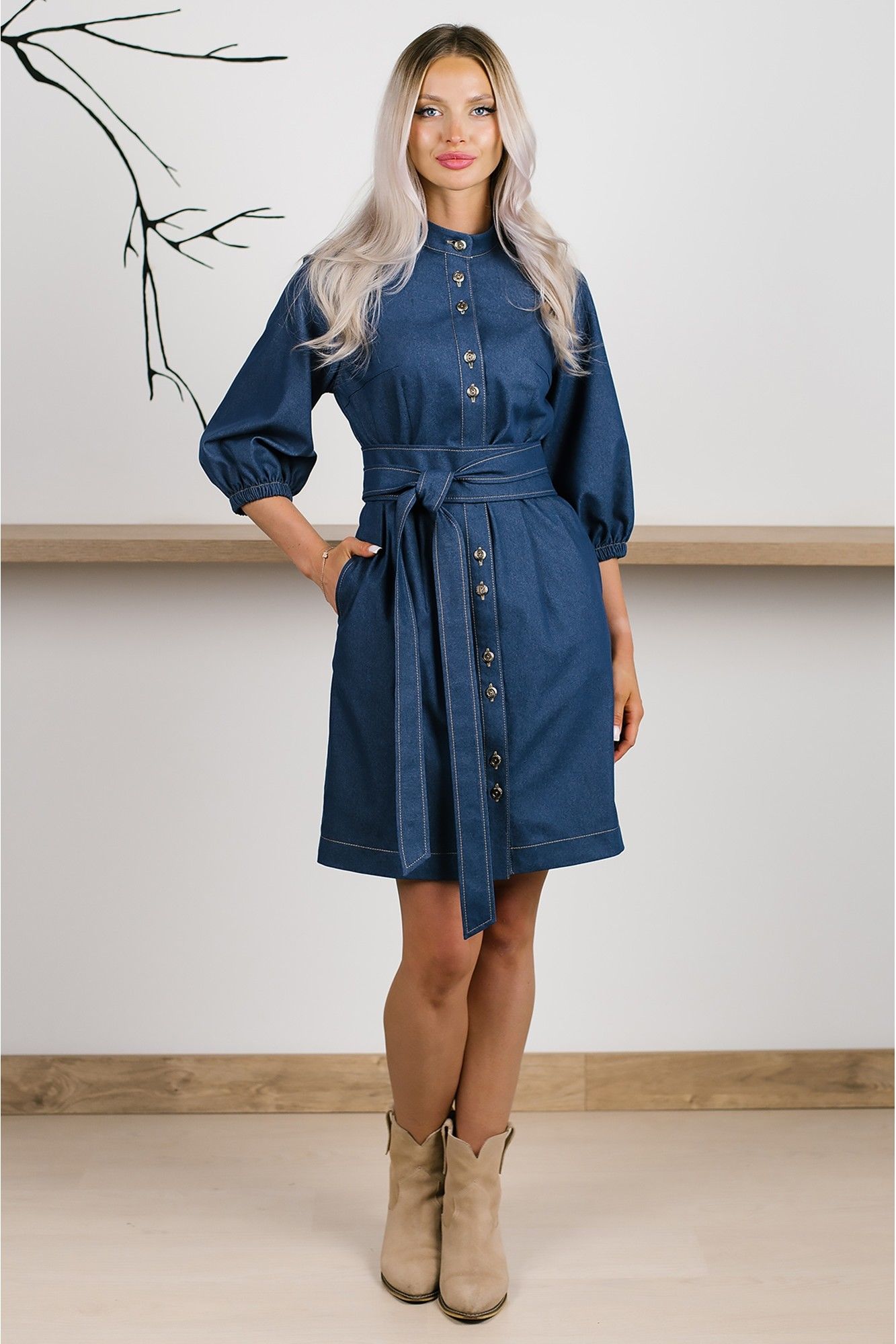 Платья MONA STYLE FASHION&DESIGN 24044 синий