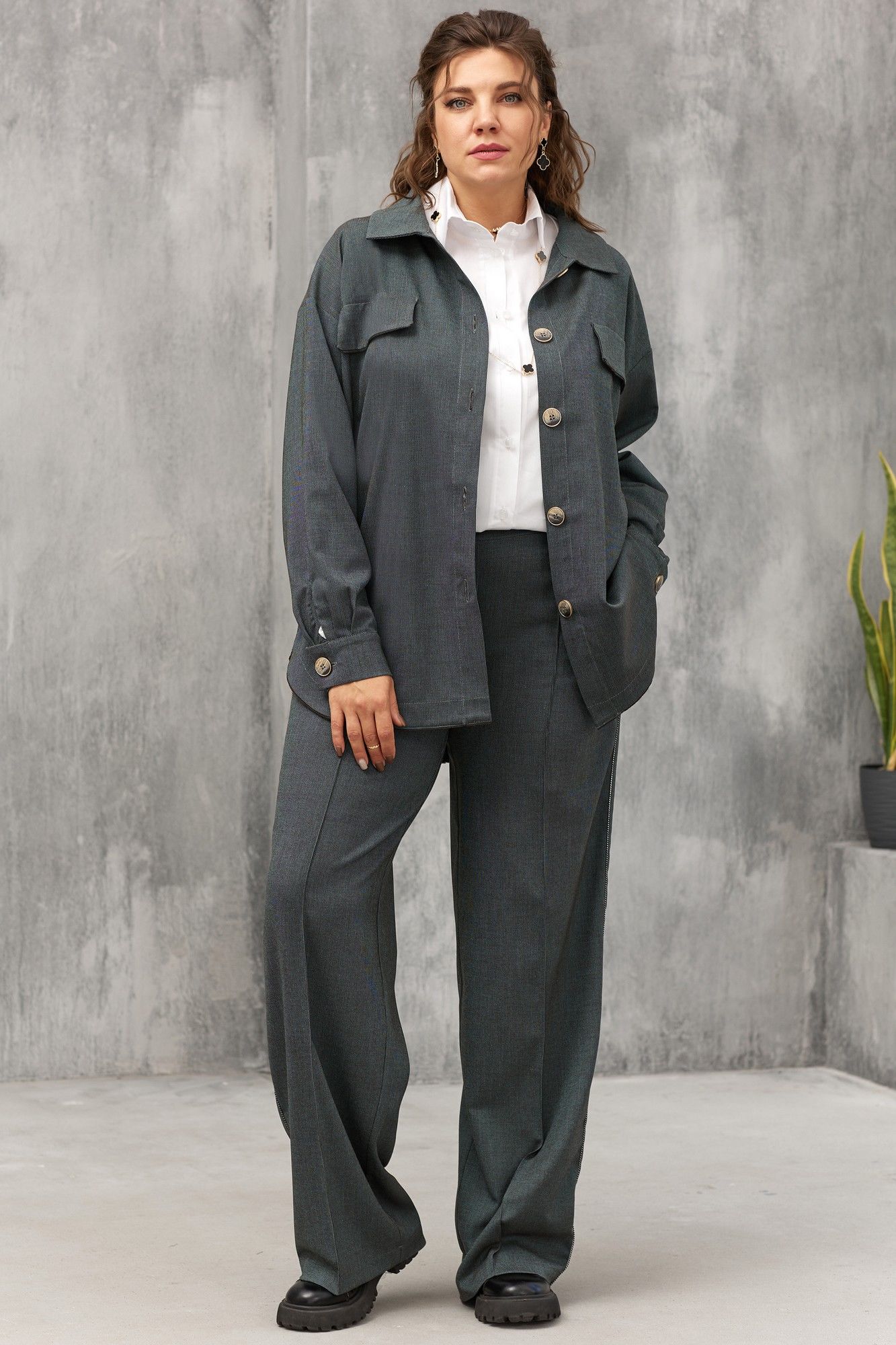 
BegiModa 3075 мох, Брюки, Блуза
