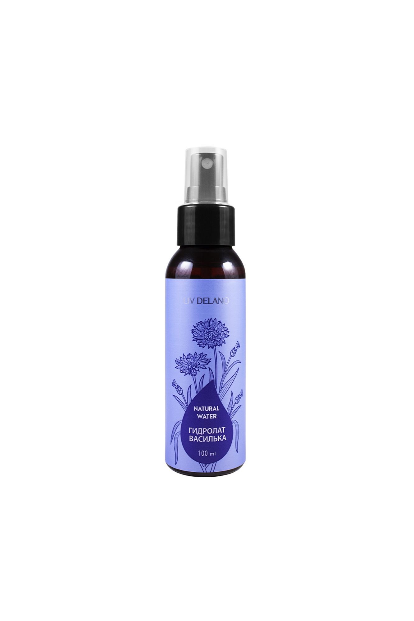 Тоники и лосьоны LIV DELANO Natural water Гидролат василька