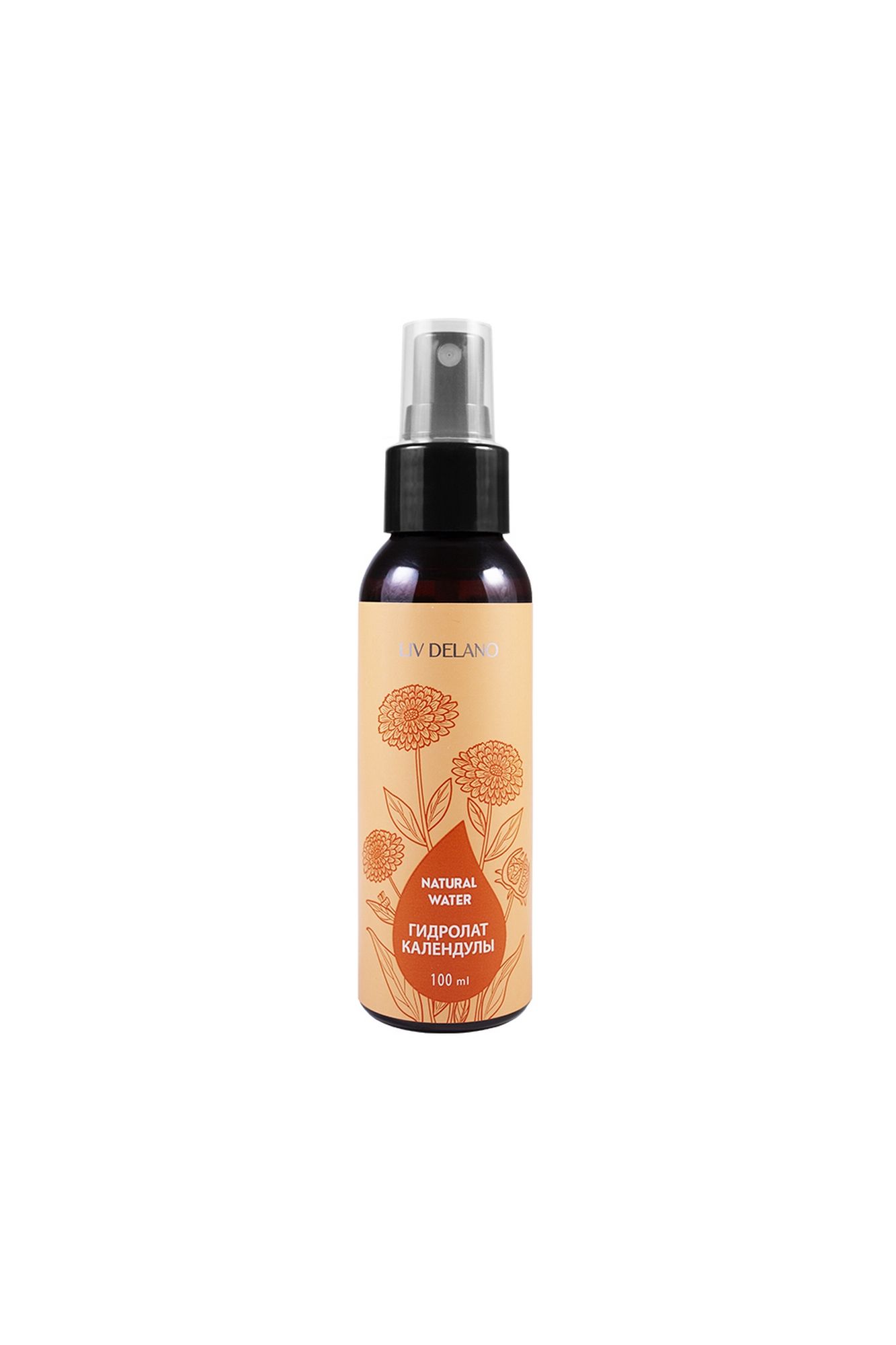 Тоники и лосьоны LIV DELANO Natural water Гидролат календулы