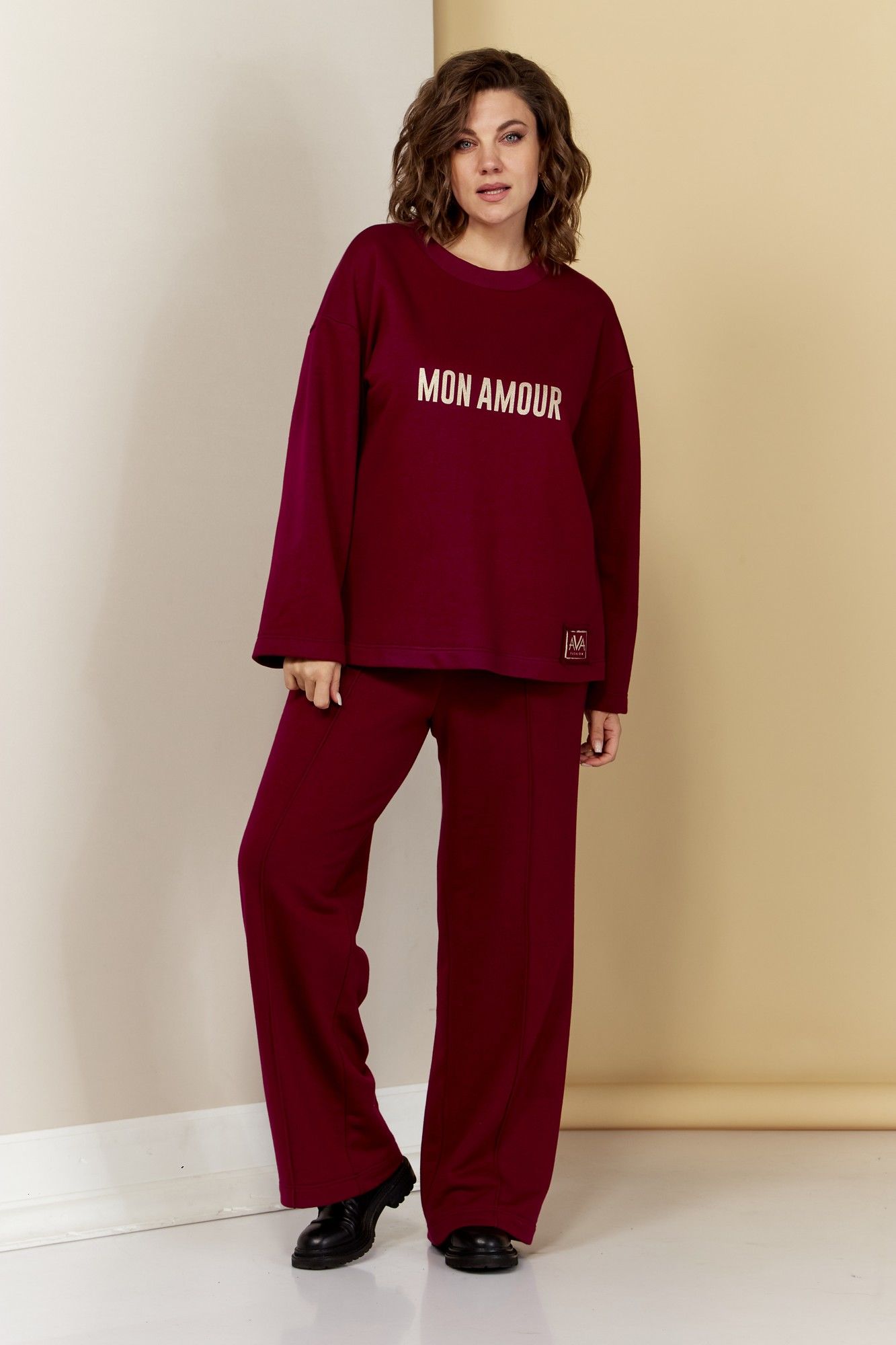 Комплекты брючные AVA fashion М-040.01 бордовый